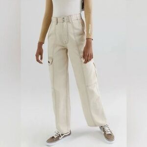 BDG Urban Outfitters High-Waisted Cinched Waist Relaxed Skate Jean Cargo, 27